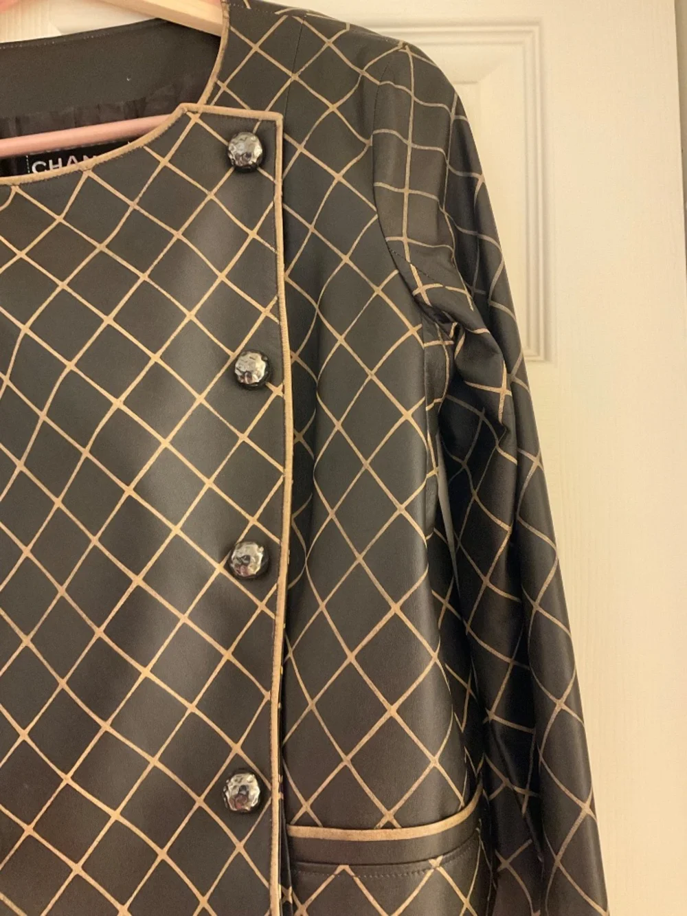 Chanel soft lambskin jacket 42